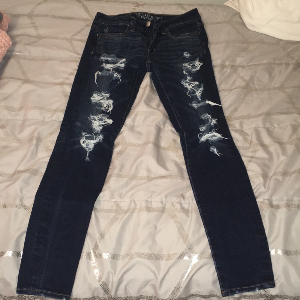 Ripped American Eagle Jeggings